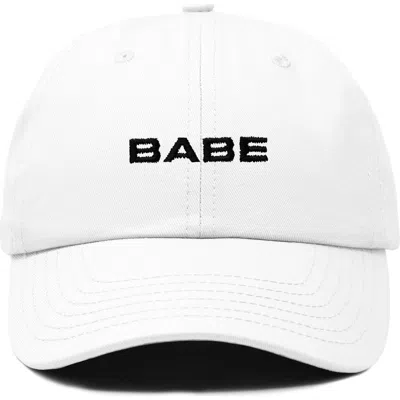 Dalix Babe Embroidered Cap In White