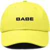 Dalix Babe Embroidered Cap In Yellow