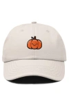 Dalix Baby Pumpkin Embroidered Dad Hat In Gray