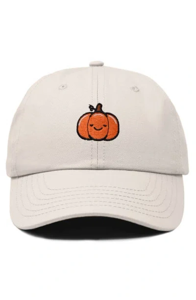 Dalix Baby Pumpkin Embroidered Dad Hat In Gray