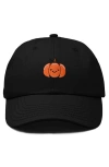 Dalix Baby Pumpkin Embroidered Dad Hat In Black
