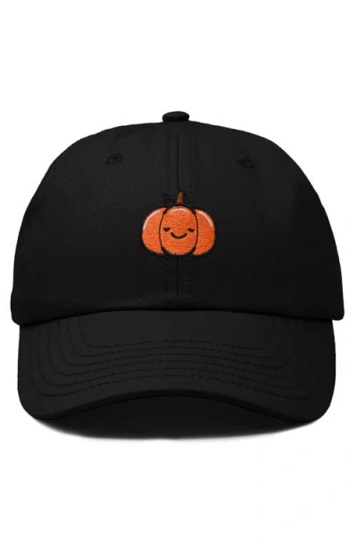Dalix Baby Pumpkin Embroidered Dad Hat In Black