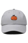 Dalix Baby Pumpkin Embroidered Dad Hat In Gray