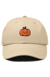 Dalix Baby Pumpkin Embroidered Dad Hat In Green
