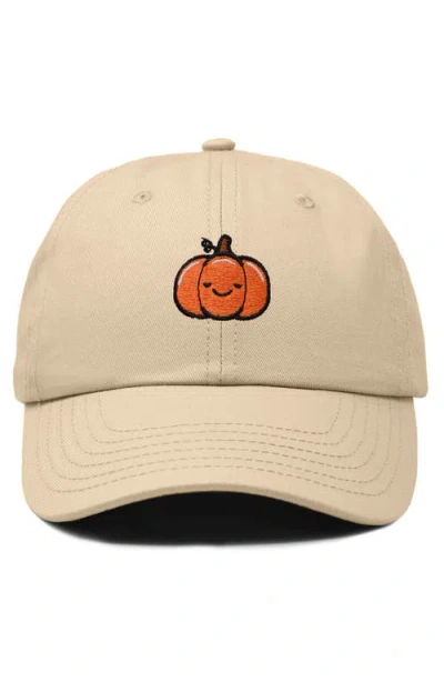 Dalix Baby Pumpkin Embroidered Dad Hat In Green