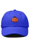 Dalix Baby Pumpkin Embroidered Dad Hat In Blue