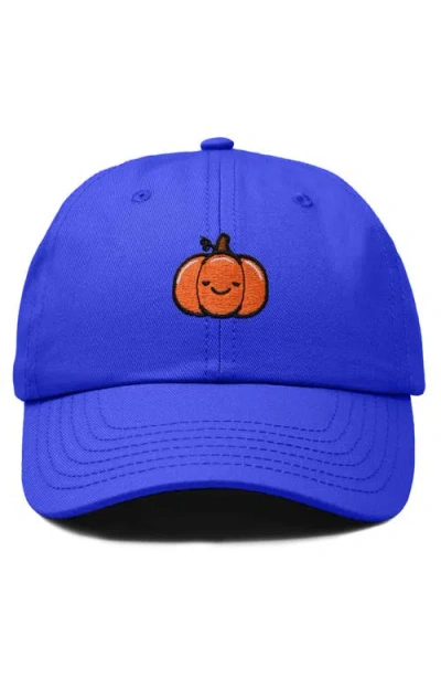 Dalix Baby Pumpkin Embroidered Dad Hat In Blue
