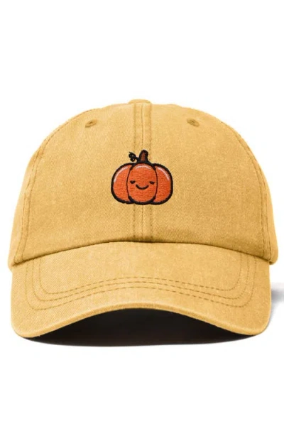 Dalix Baby Pumpkin Embroidered Dad Hat In Green