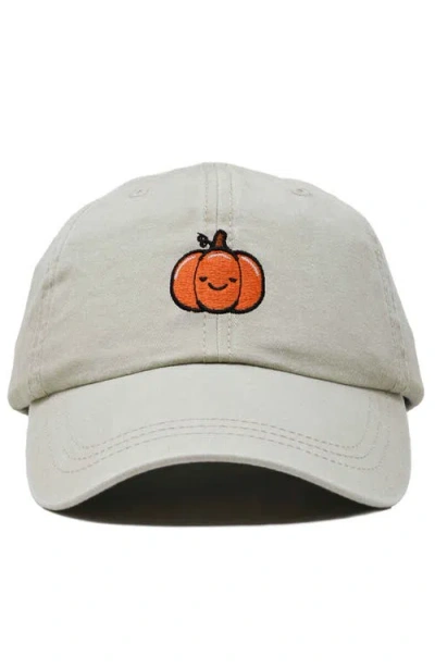 Dalix Baby Pumpkin Embroidered Dad Hat In Gray