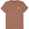 Dalix Be Kind Womens Relaxed Tee In Chestnut