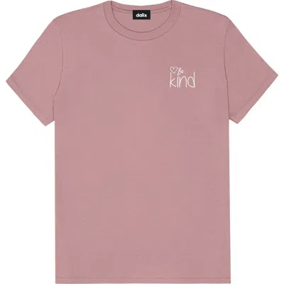 Dalix Be Kind Womens Relaxed Tee In Orchid Purple