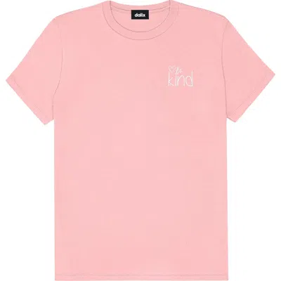 Dalix Be Kind Womens Relaxed Tee In Pink