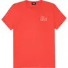 Dalix Be Kind Womens Relaxed Tee In Poppy Red