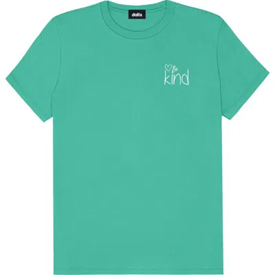 Dalix Be Kind Womens Relaxed Tee In Teal
