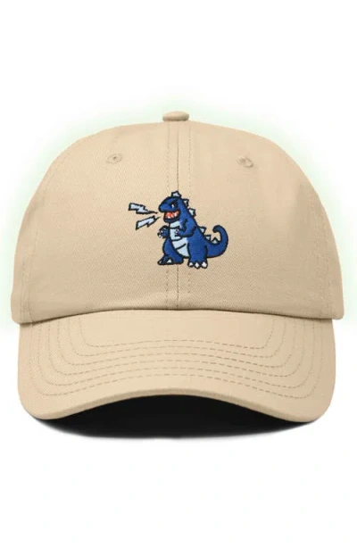 Dalix Big Lizard Cap In Khaki