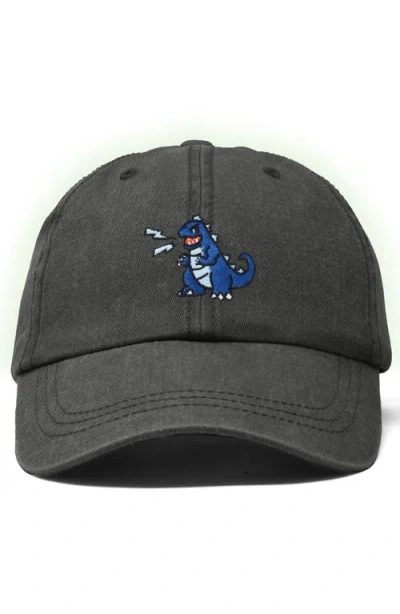 Dalix Big Lizard Cap In Washed Gray