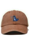 Dalix Big Lizard Cap In Washed Orange