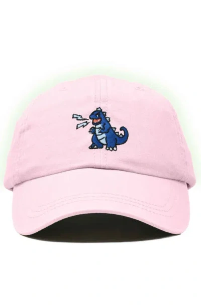 Dalix Big Lizard Cap In Washed Pink