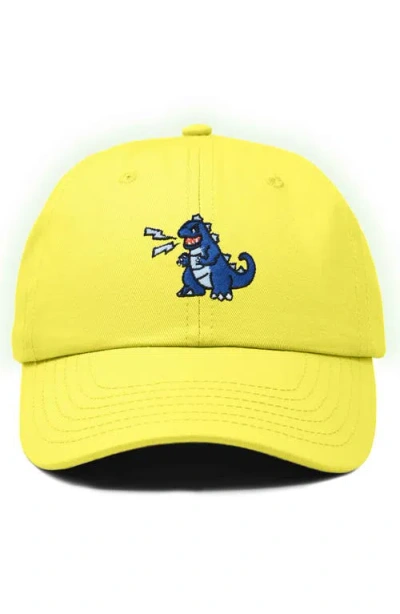 Dalix Big Lizard Cap In Yellow