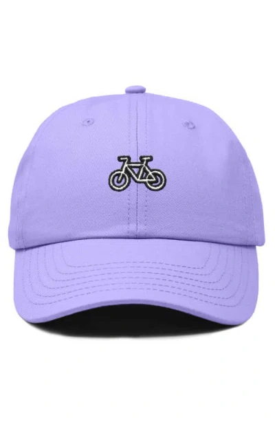Dalix Bike Embroidered Cycling Cap In Lavender