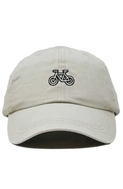 Dalix Bike Embroidered Cycling Cap In Gray
