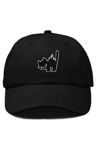 Dalix Blink Black Cat Dad Cap