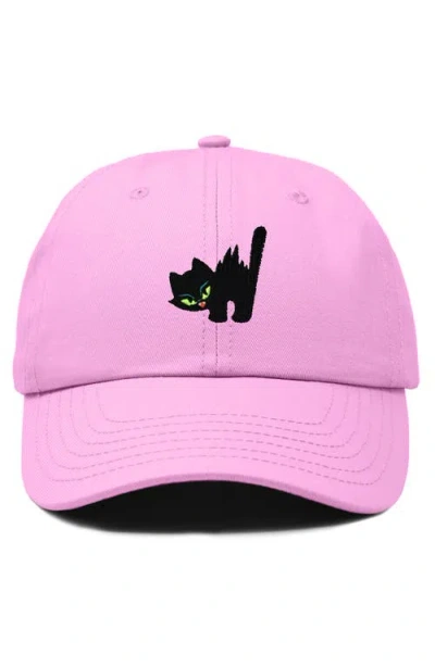 Dalix Blink Black Cat Dad Cap In Blue