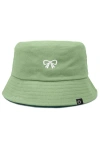 Dalix Bow Bucket Hat In Green