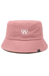 Dalix Bow Bucket Hat In Orange