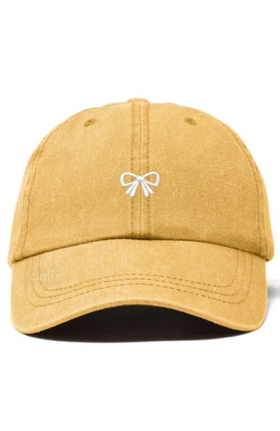 Dalix Bow Dad Cap In Gold