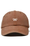 Dalix Bow Dad Cap In Orange