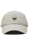 Dalix Bow Dad Cap In White
