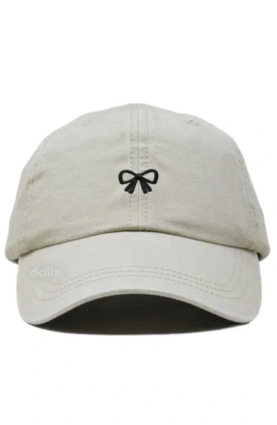 Dalix Bow Dad Cap In White