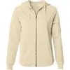Dalix Bow Fleece Zip Hoodie In Brown