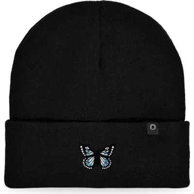 Dalix Butterfly Beanie In Asphalt Gray