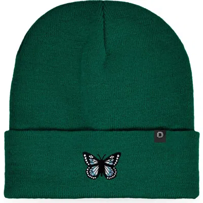 Dalix Butterfly Beanie In Green