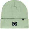 Dalix Butterfly Beanie In Light Green