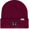Dalix Butterfly Beanie In Maroon