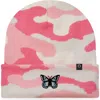 Dalix Butterfly Beanie In Pink Camo