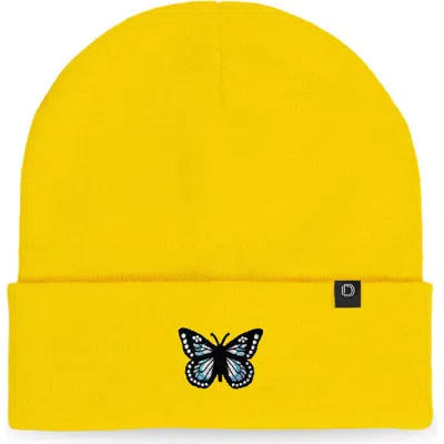 Dalix Butterfly Beanie In Yellow