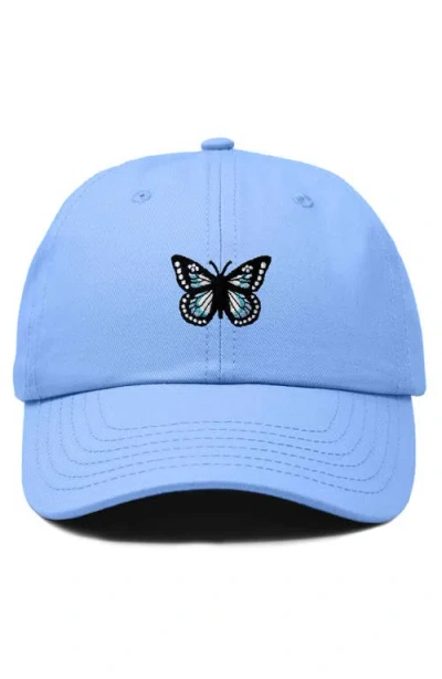 Dalix Butterfly Hat In Light Blue