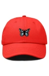 Dalix Butterfly Hat In Red