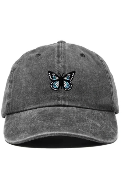 Dalix Butterfly Hat In Gray