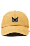 Dalix Butterfly Hat In Washed Gold
