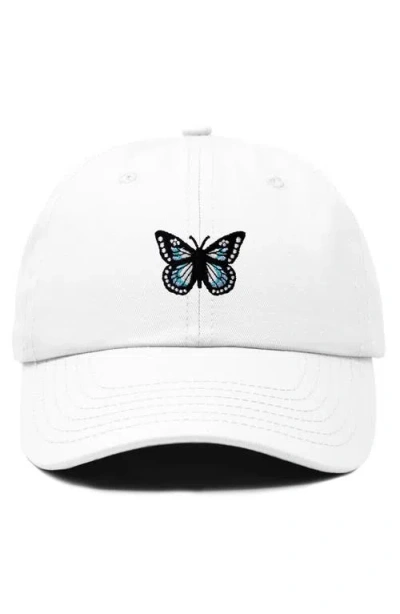 Dalix Butterfly Hat In White