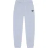 Dalix Butterfly Midweight Relaxed Fleece Track Pants In Blue