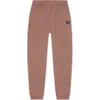 Dalix Butterfly Midweight Relaxed Fleece Track Pants In Brown