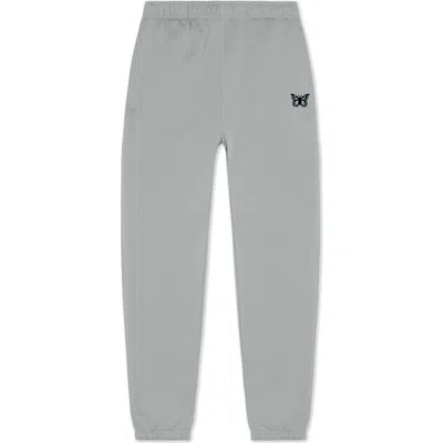 Dalix Butterfly Midweight Relaxed Fleece Track Pants In Gray