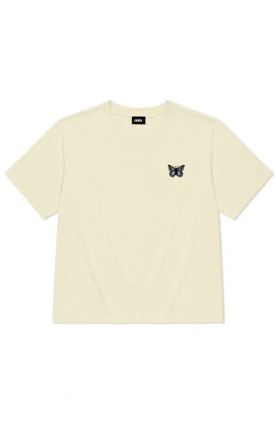 Dalix Butterfly Relaxed Midweight Jersey Tee In Neutral