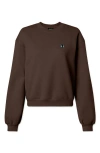 Dalix Butterfly Relaxed Sweatshirt In Brown